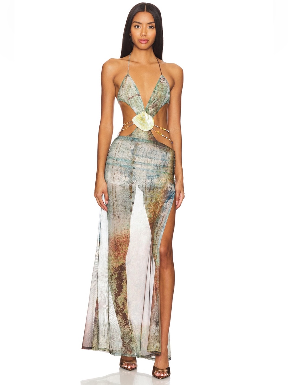 Jaded London Vita Backless Maxi Dress